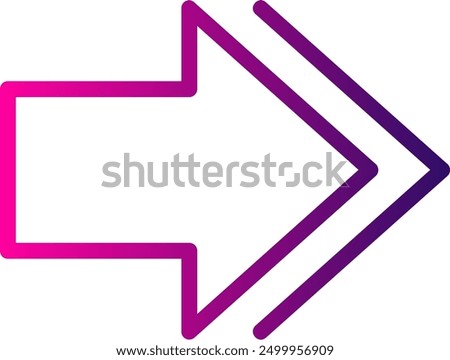 Next Line Gradient Vector Icon Design