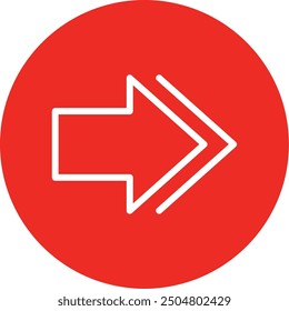 Next Line Multi Circle Vector Icon Design