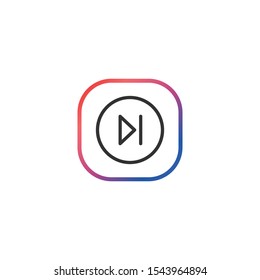 Next  - Line Vector Icon