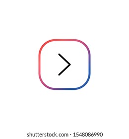 Next  - Line Vector Icon