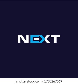 Next logo icon vector template for corporate logo and business card design.