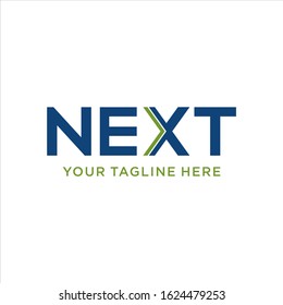 Next logo vector template illustration