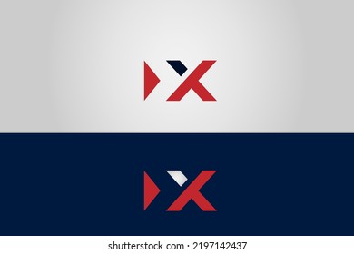 siguiente diseño moderno de logotipo mínimo x