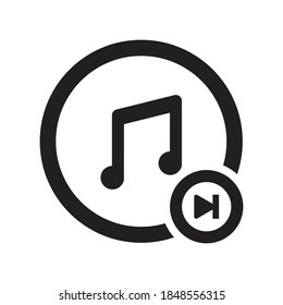Next music play icon - next song sign symbol	