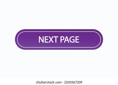 next page button vectors.sign label speech bubble next page
