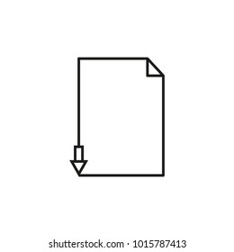 Next page letter icon