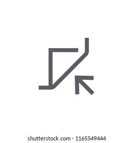 Next Page Modern Simple Outline Vector Icon