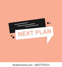 next plan icon template background illustration vector design.