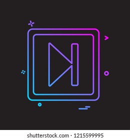next play icon vector design