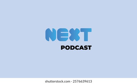 Next podcast logo design in text