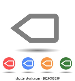 Next pointer skip vector icon isolated