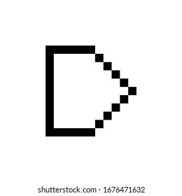 next, previous and arrow icon. Perfect for application, web, logo, game and presentation template. icon design pixel art and line style