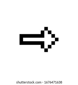 next, previous, up, down, left, right and arrow icon. Perfect for application, web, logo, game and presentation template. icon design pixel art and line style