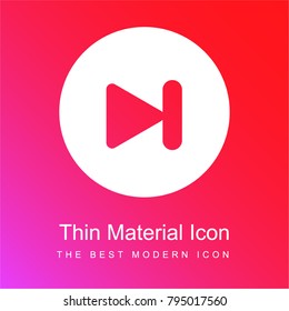 Next red and pink gradient material white icon minimal design
