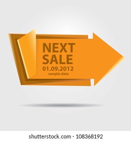 next sale image. vector sale banner. vector speech bubble.