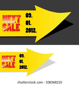 next sale image. vector sale banner. vector speech bubble.