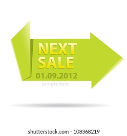 next sale image. vector sale banner. vector speech bubble.