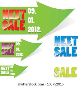 next sale image. vector sale banner. vector speech bubble.