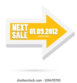 next sale image. vector sale banner. vector speech bubble.