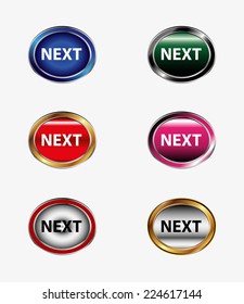 Next sign next icon set 