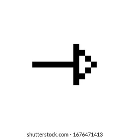 next, skip, up, down, left, right and arrow icon. Perfect for application, web, logo, game and presentation template. icon design pixel art and line style