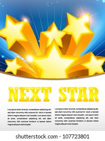 next star - web and print template