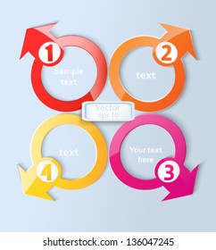 Next step arrow boxes