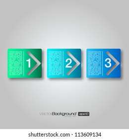 Next Step Arrow Boxes | EPS10 Vector Design