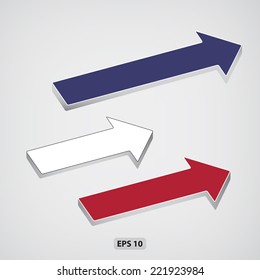 Next step arrows. Vector illustration