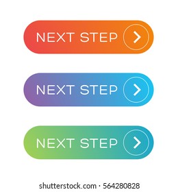 Next Step Colorful Button Set