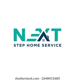 próximo passo home service criativo marca de palavra lettering logotipo design