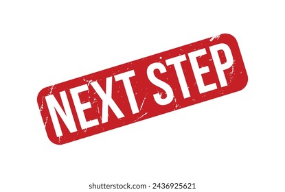 Next Step rubber grunge stamp seal vector