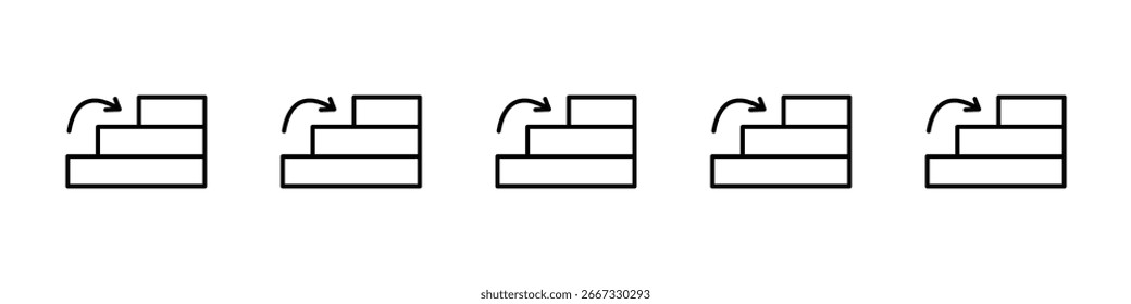 Próximos pasos icono de diseño, logotipo, App, interfaz de usuario. Ilustración vectorial, EPS