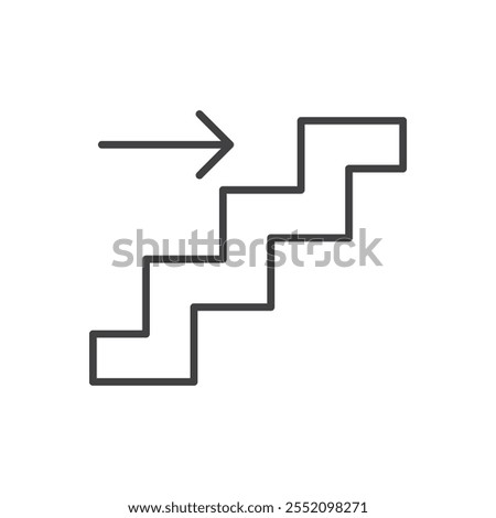 Next steps icon. line style vector icon.