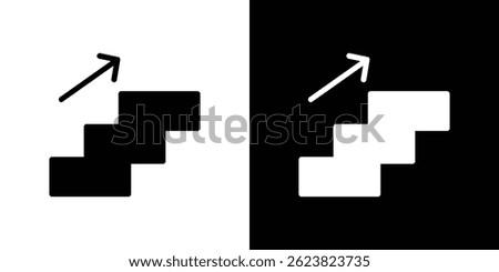 Next steps icon for logo web mobile app UI design.
