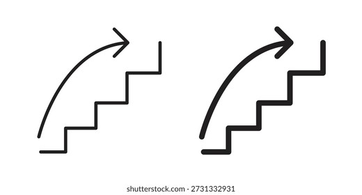 Icono de pasos siguientes sobre fondo blanco. Icono de Vector de stock