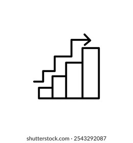 Próximos passos ícone símbolo coleção no fundo branco.