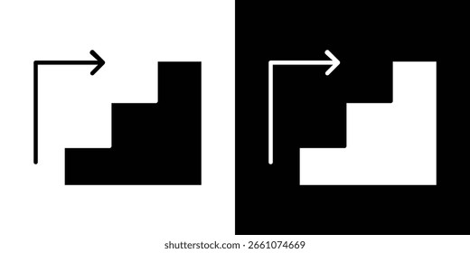 Next steps icon symbol collection. Flat vector stock illustration.