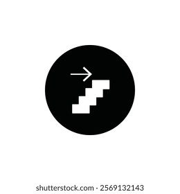 Next steps icon Vector flat thin line illustration