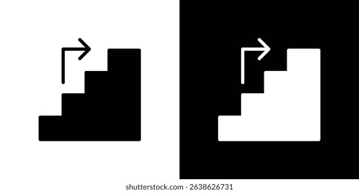 Next steps icon Vector in flat style. Collection silhouettes
