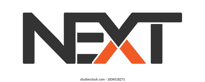 LO SIGUIENTE. Inscripción estilizada, icono vector para el diseño de sitios web y aplicaciones. Estilo plano