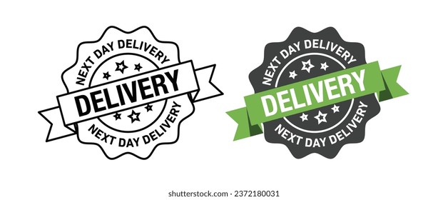 Next time delivery rounded vector symbol set