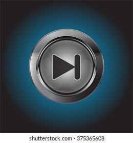 Next track button, Vector illustration