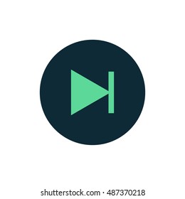 Next track icon vector, clip art. Also useful as logo, circle app icon, web UI element, symbol, graphic image, transparent silhouette and illustration. Compatible as ai, cdr, jpg, png, svg, pdf, eps.