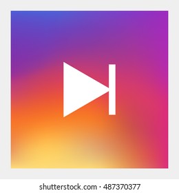Next track icon vector, clip art. Also useful as logo, web UI element, symbol, graphic image, silhouette and illustration. Compatible with ai, cdr, jpg, png, svg, pdf and eps formats.