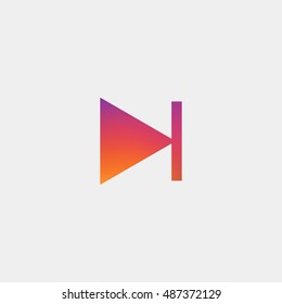Next track icon vector, clip art. Also useful as logo, web UI element, symbol, graphic image, silhouette and illustration. Compatible with ai, cdr, jpg, png, svg, pdf and eps formats.