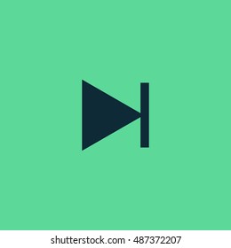 Next track icon vector, clip art. Also useful as logo, web UI element, symbol, graphic image, silhouette and illustration. Compatible with ai, cdr, jpg, png, svg, pdf and eps formats.