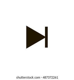 Next track icon vector, clip art. Also useful as logo, web UI element, symbol, graphic image, silhouette and illustration. Compatible with ai, cdr, jpg, png, svg, pdf and eps formats.
