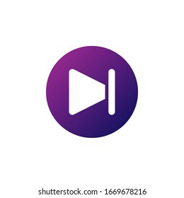 next track icon vector. perfect for multimedia player interface button and any purposes