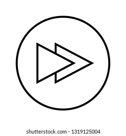 Next track Line icon